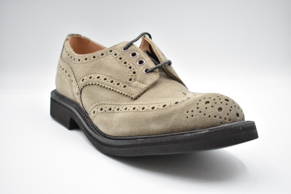Tricker's Beige Suede Brogues