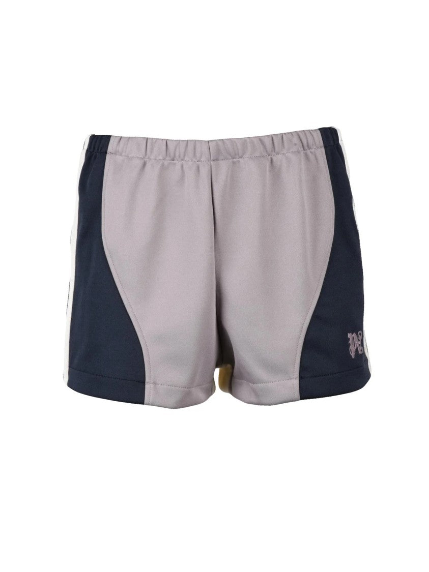 Palm Angels Purple Polyester Panel Shorts