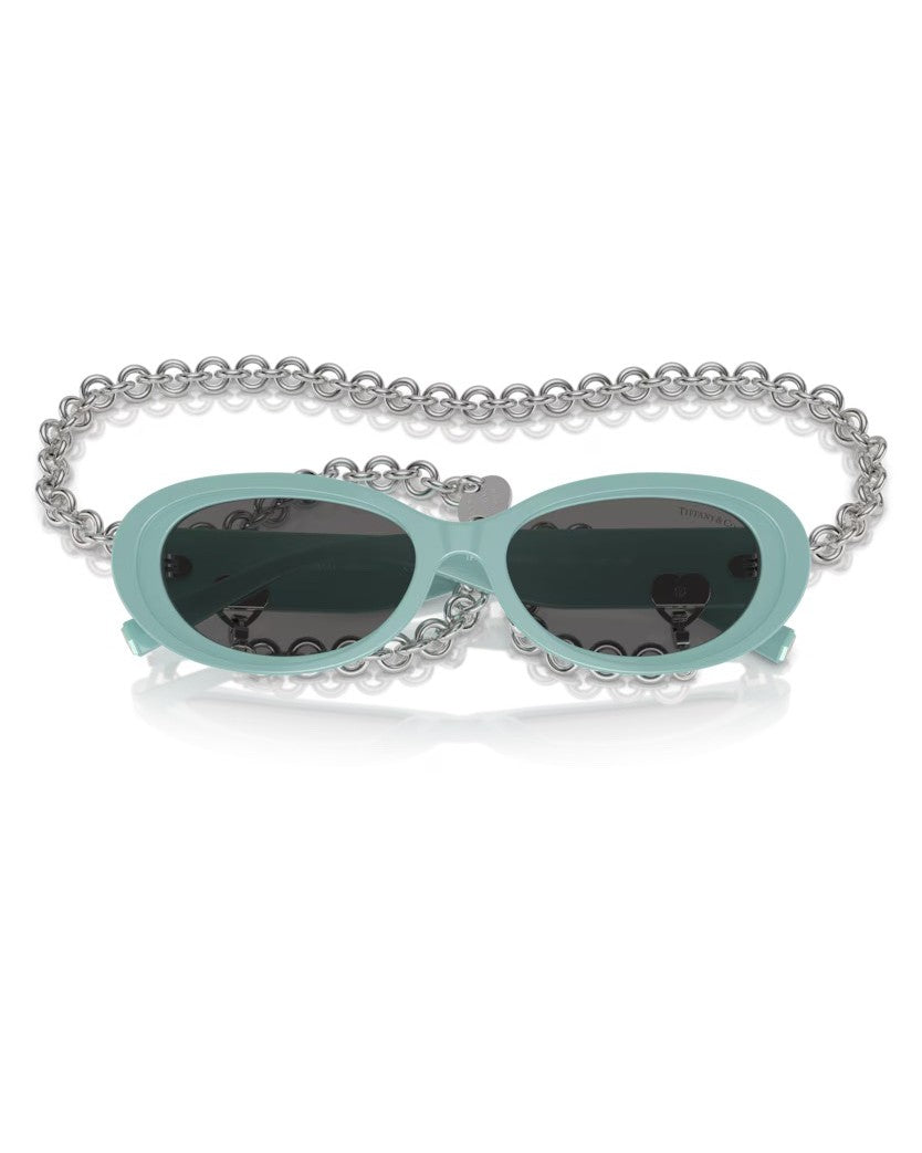 Tiffany & Co. Tiffany Blue Sunglasses With Dark Grey Lenses