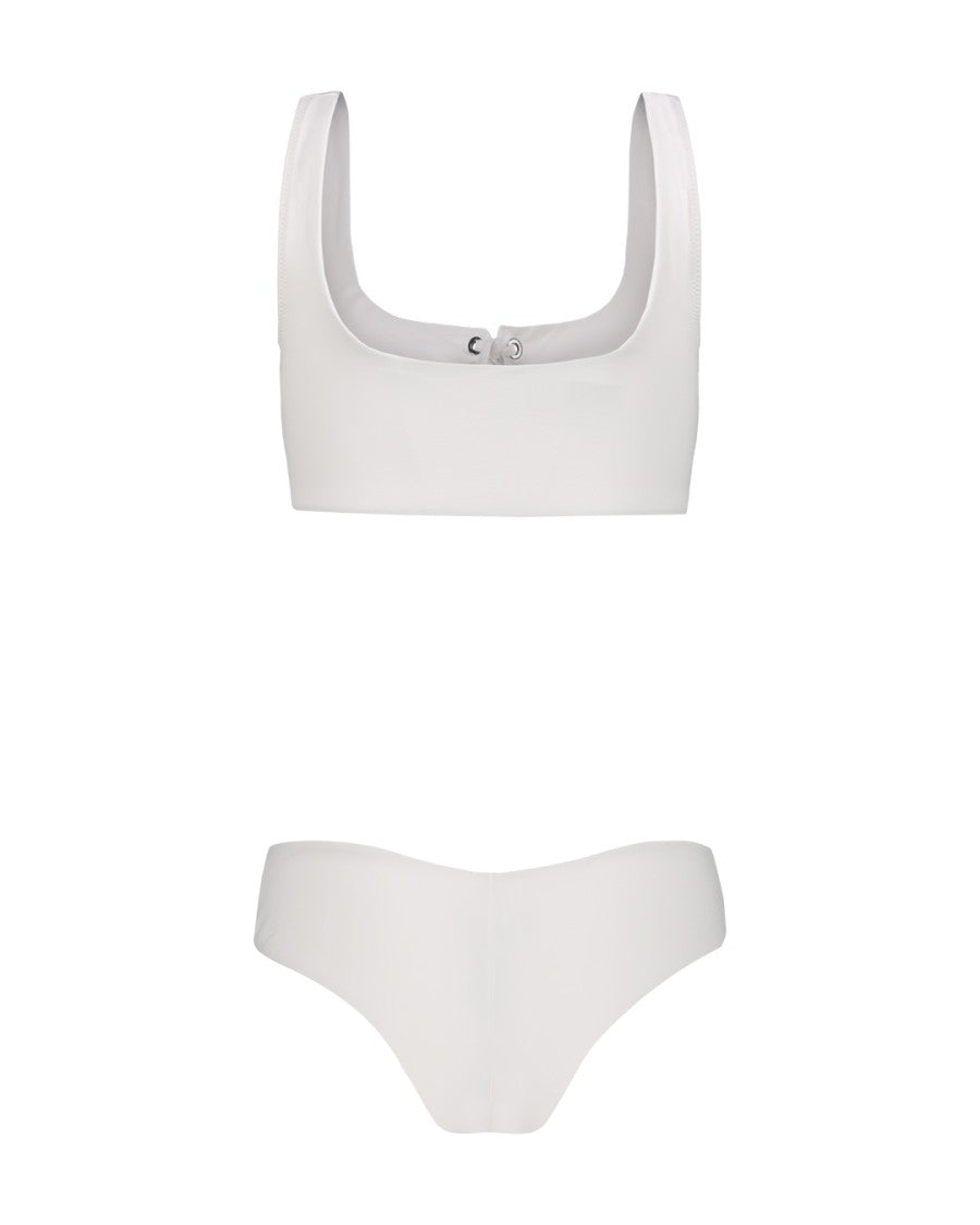 Federica Tosi Bandeau White Bikini