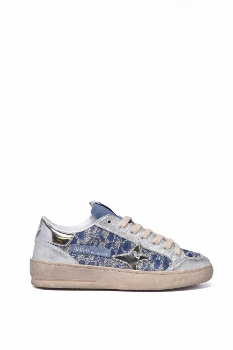Ama Brand Rubber Sneakers - Grey/Blue