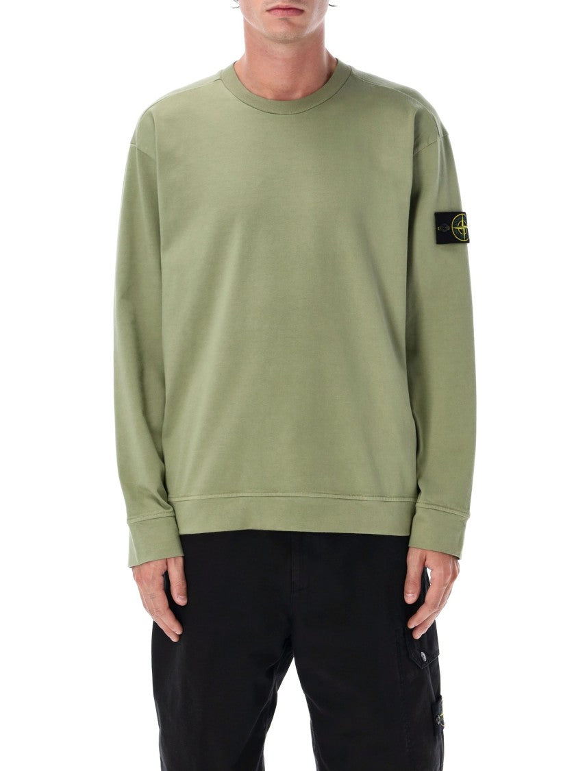 Stone Island Heavy Cotton Crewneck Sweatshirt