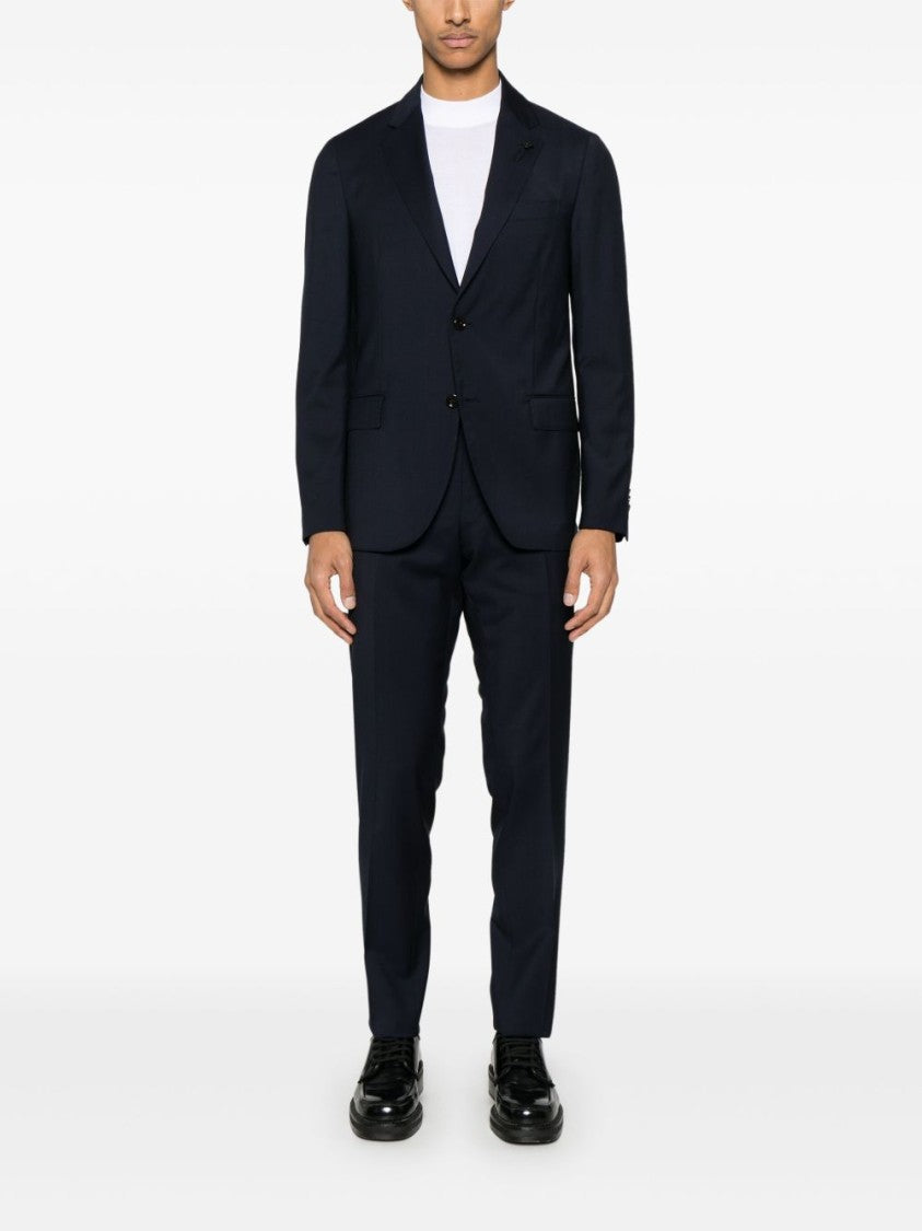 Lardini Tailored Blue Wool Suit