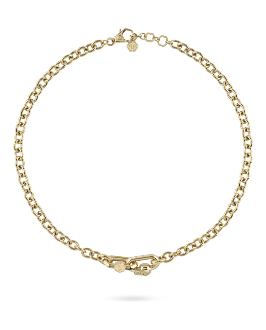 Philipp Plein Cable Chain Necklace In Polished Recycled Stainless Steel