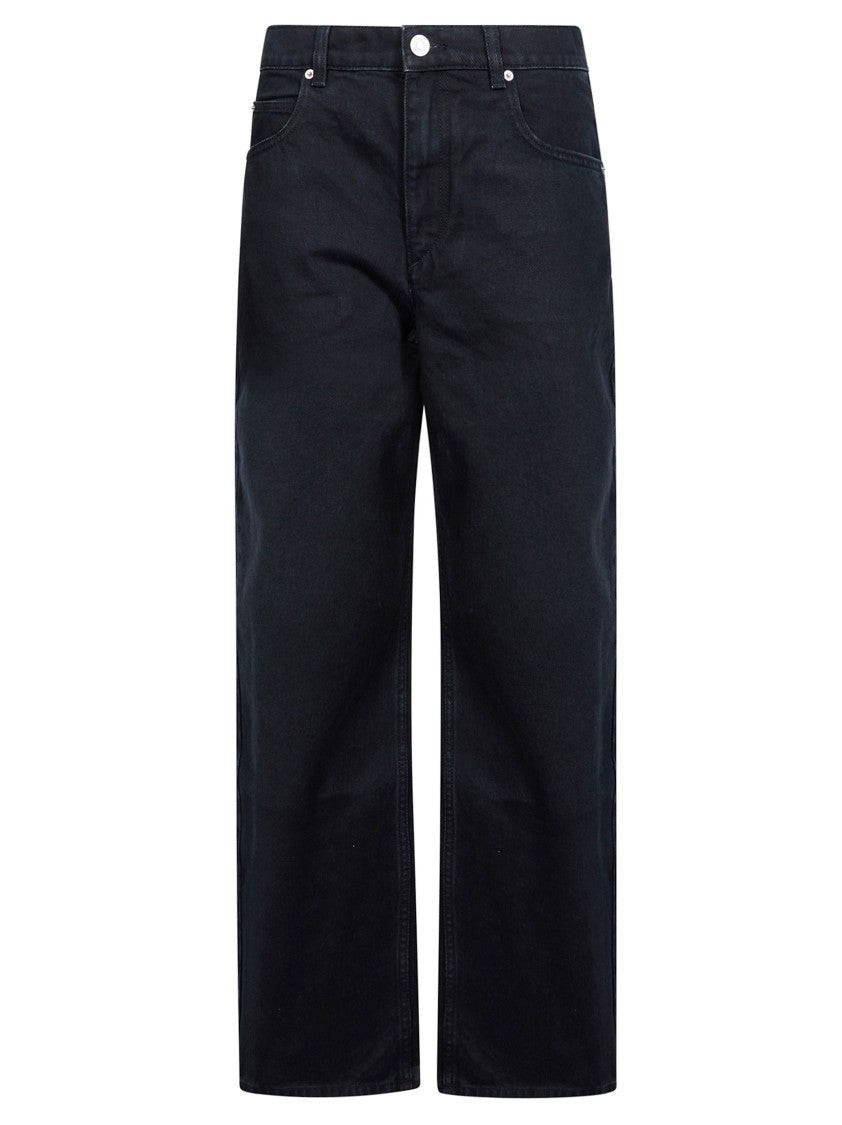 Isabel Marant Dromie-Gz High-Waist Wide-Leg Pants