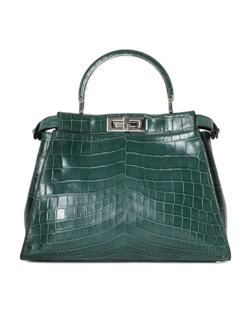Fendi Peekaboo Soft Medium Coconut Green