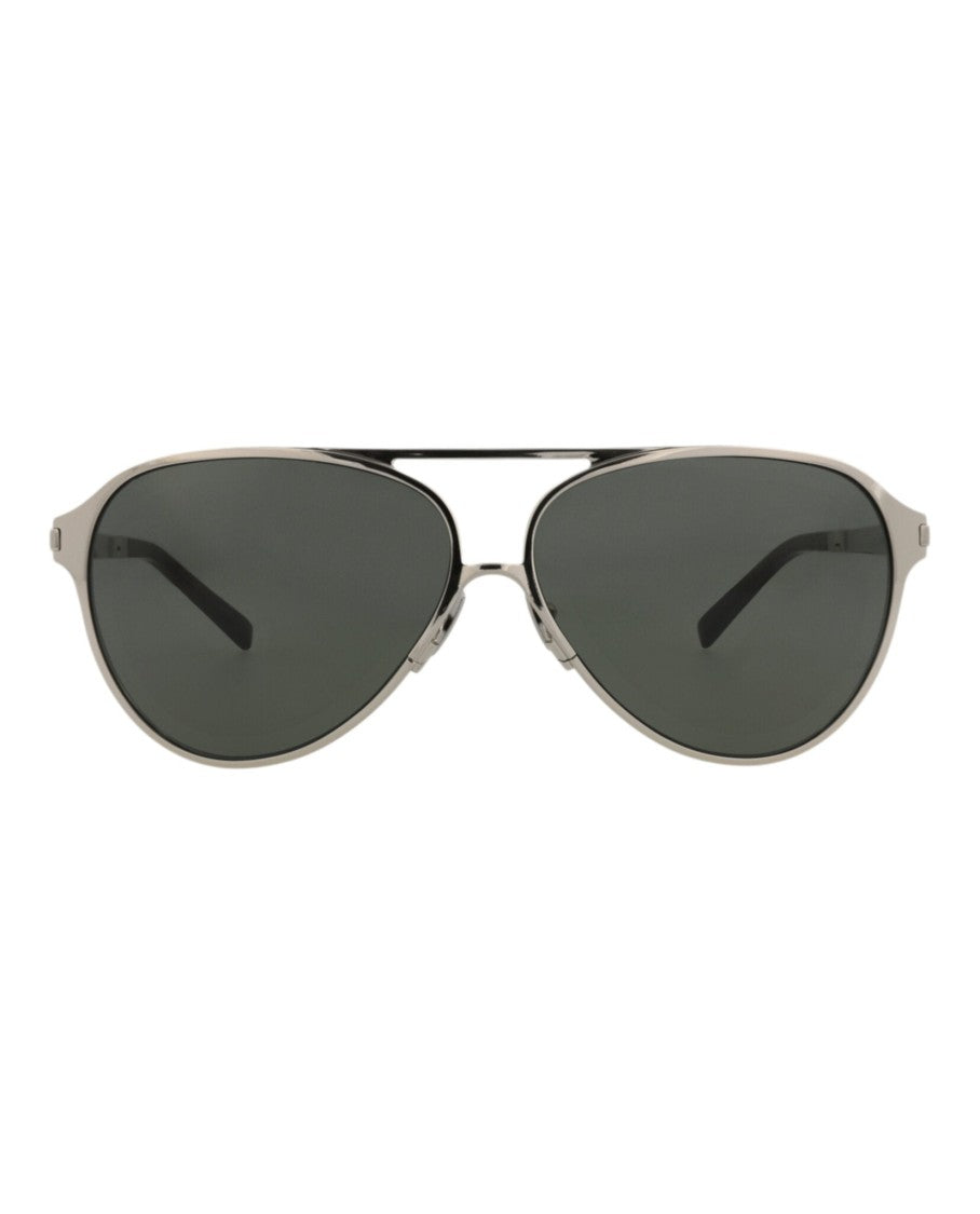 Saint Laurent Aviator-Frame Metal Sunglasses