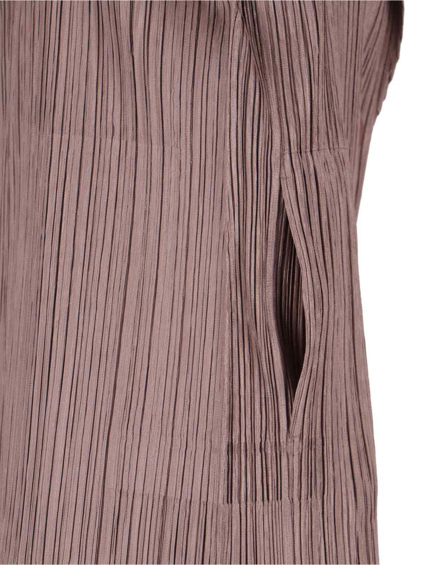 Pleats Please Classic Single-Breasted Blazer With Pleated Design