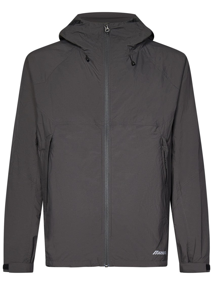 Mizuno Thermal Grey Windbreaker With Faux Fur Lining