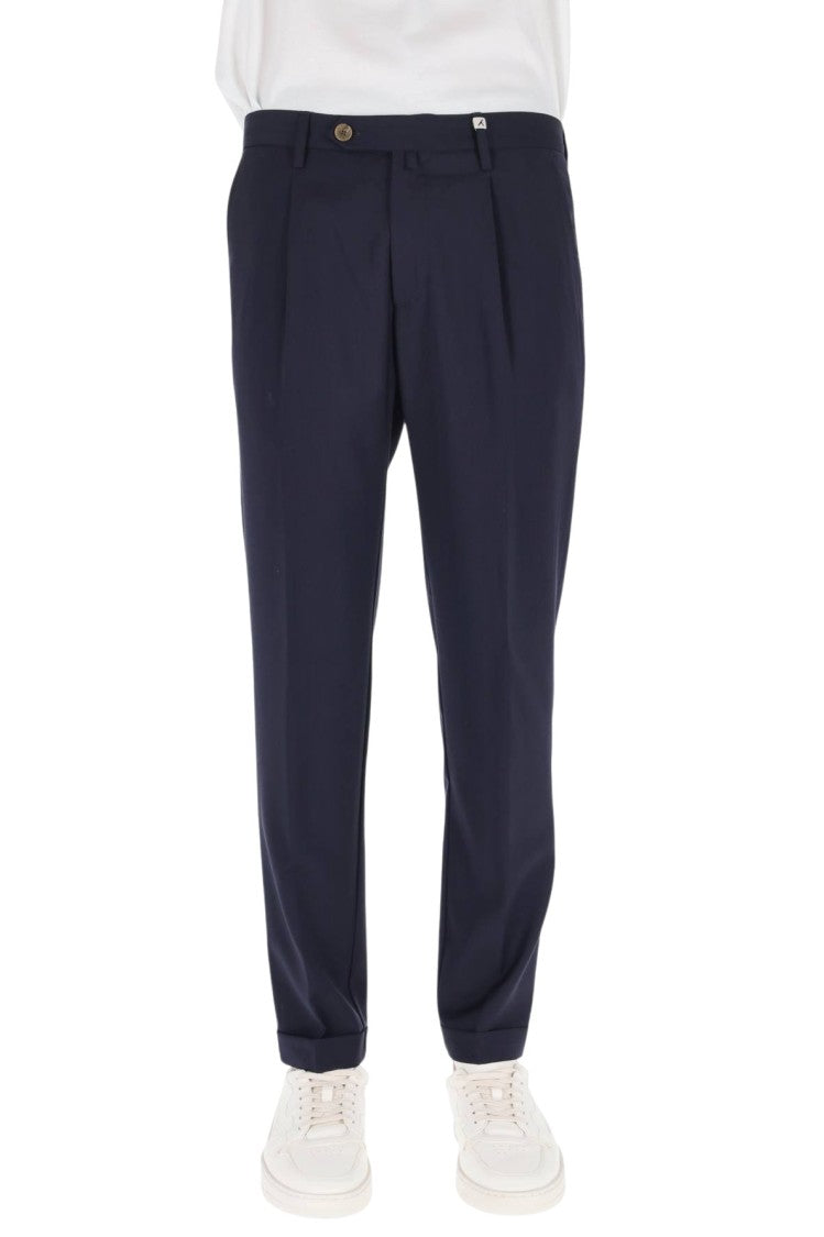 Myths Tailored Straight-Leg Trousers In Luxury Virgin Wool