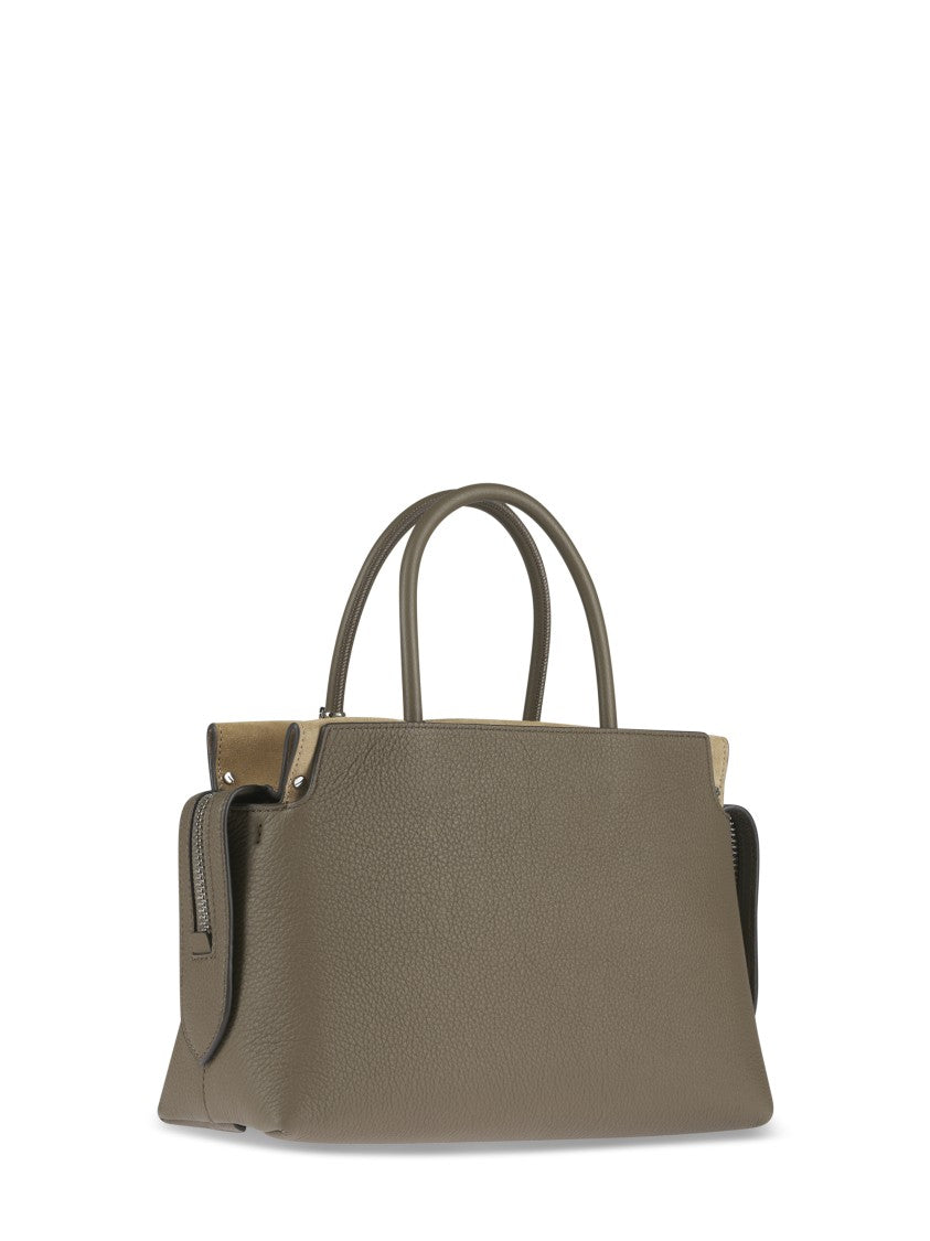 Tory Burch Mercer Pebbled Satchel With Structured Silhouette