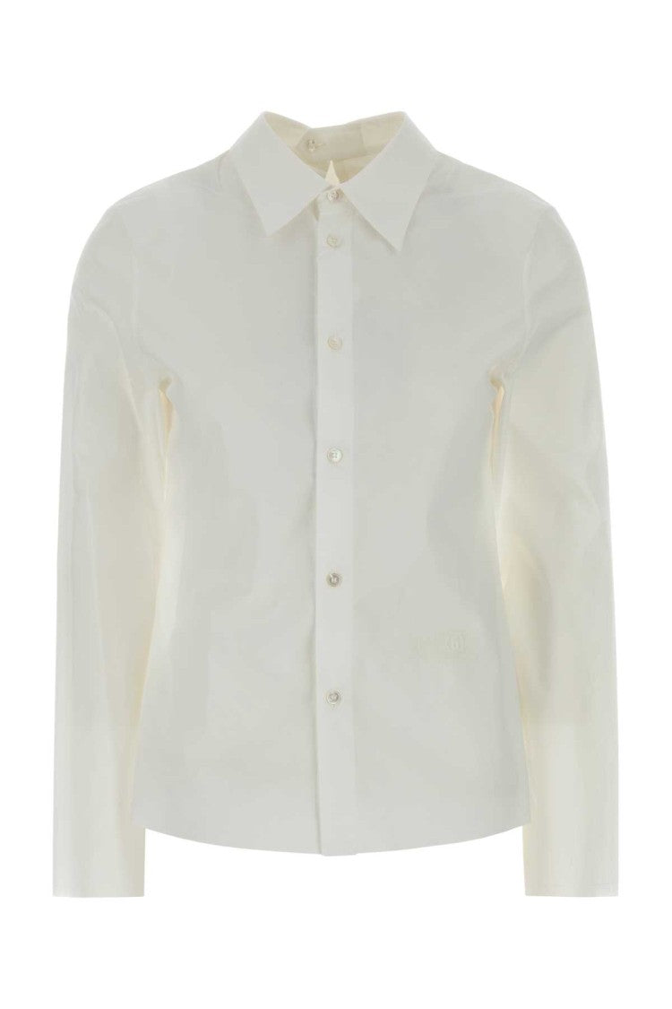 Mm6 By Maison Margiela White Poplin Shirt