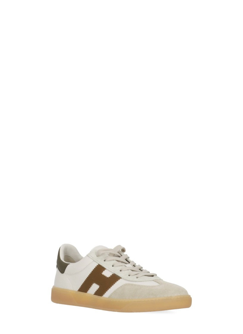 Hogan White Cool Suede-Blend Sneakers