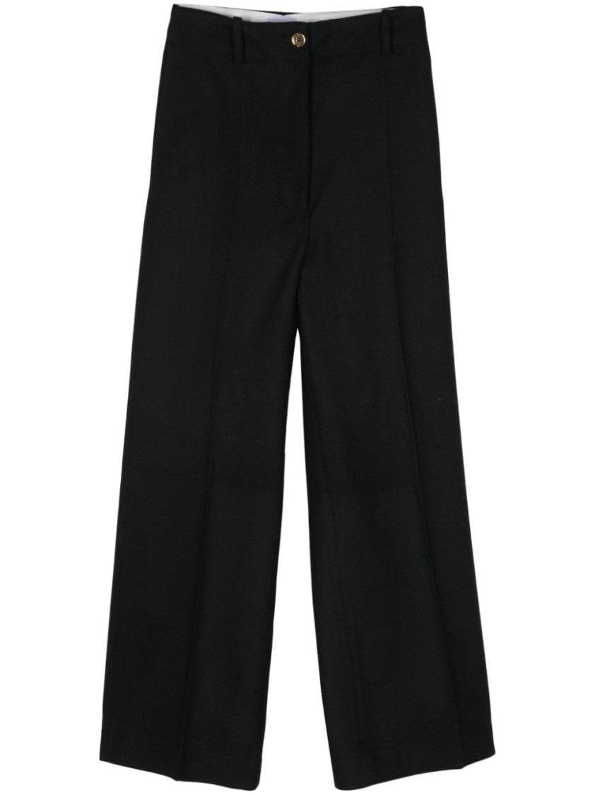 Patou High-Waisted Black Trousers