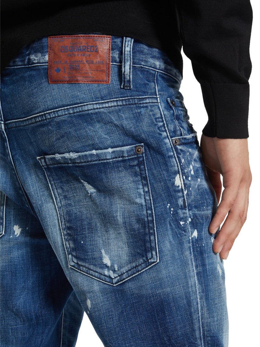 Dsquared2 Slim-Fit Skater Jeans With Distressed Detailing