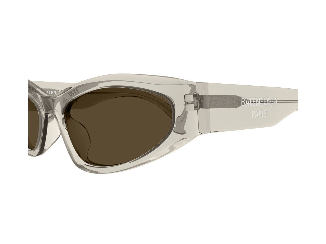Balenciaga Bb0387s Translucent Acetate Bold Cat-Eye Sunglasses
