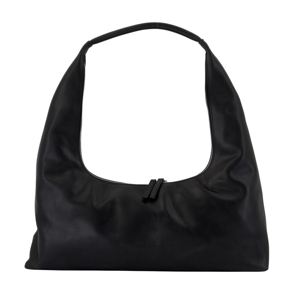 Margesherwood Hobo Large Shoulder Bag - Leather - Black