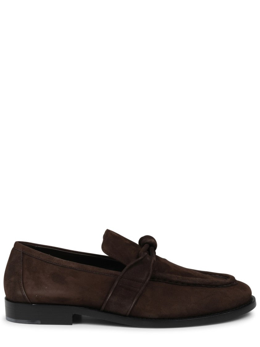 Bottega Veneta Moccasin With Knotted Leather Detail And Smooth Sole