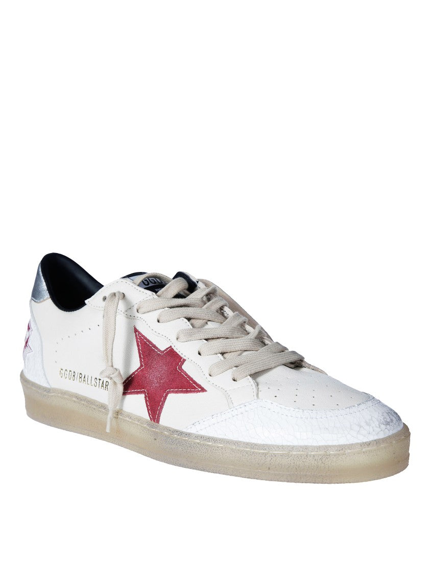 Golden Goose Ballstar Textured Low-Top Sneakers