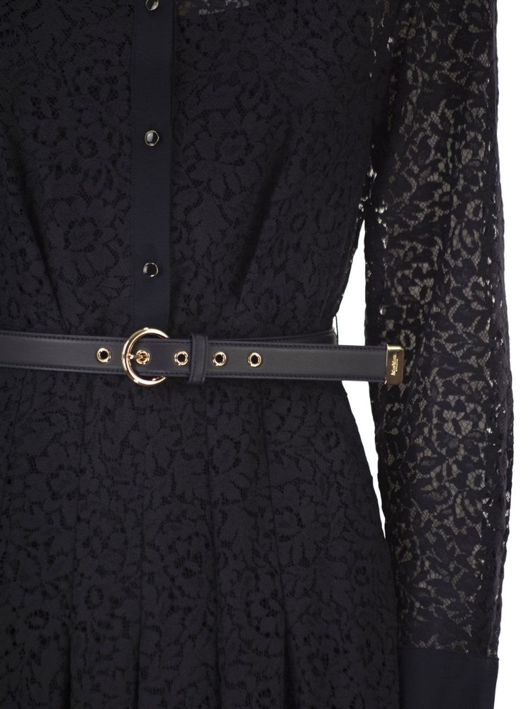 Max Mara Mstricordo Lace Silk Shirt Dress