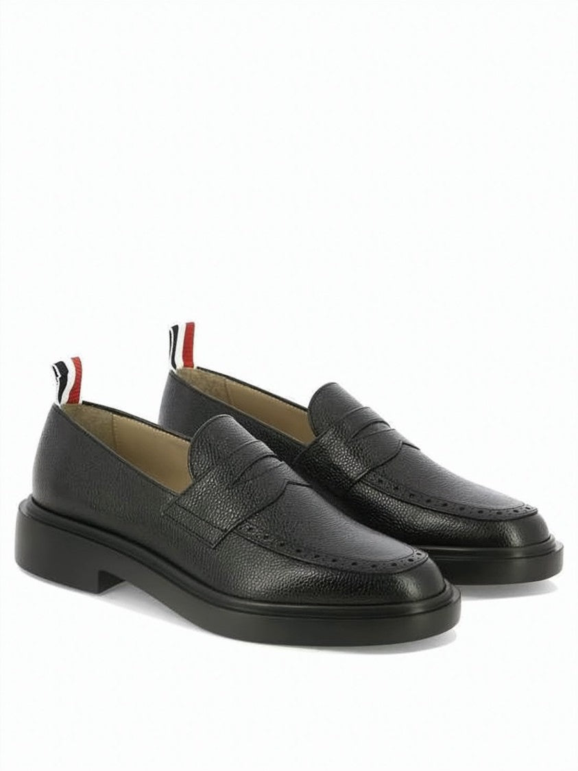 Thom Browne Classic Textured Leather Loafers