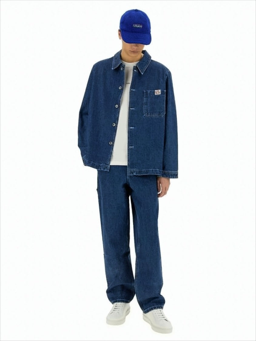 A.P.C. Straight-Cut Denim Jacket With Button-Up Front