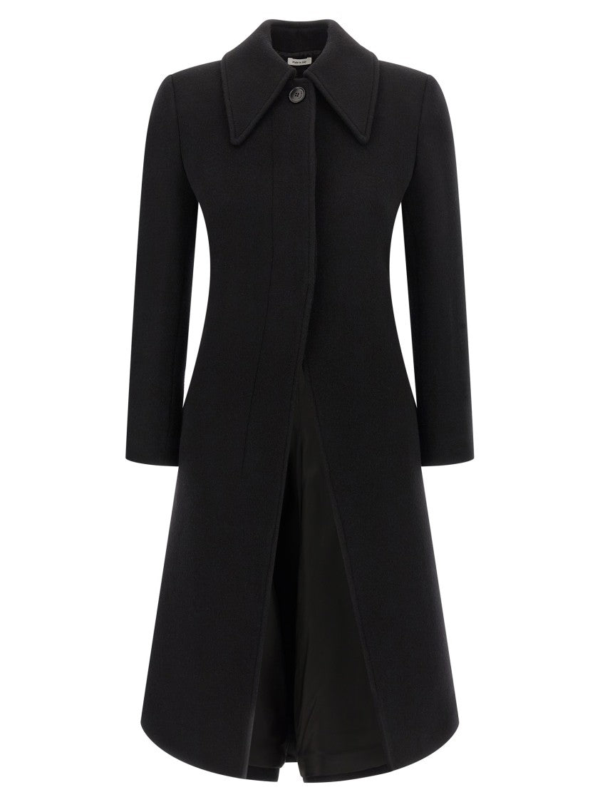 Mcqueen Hourglass Silhouette Wool And Cashmere Blend Coat