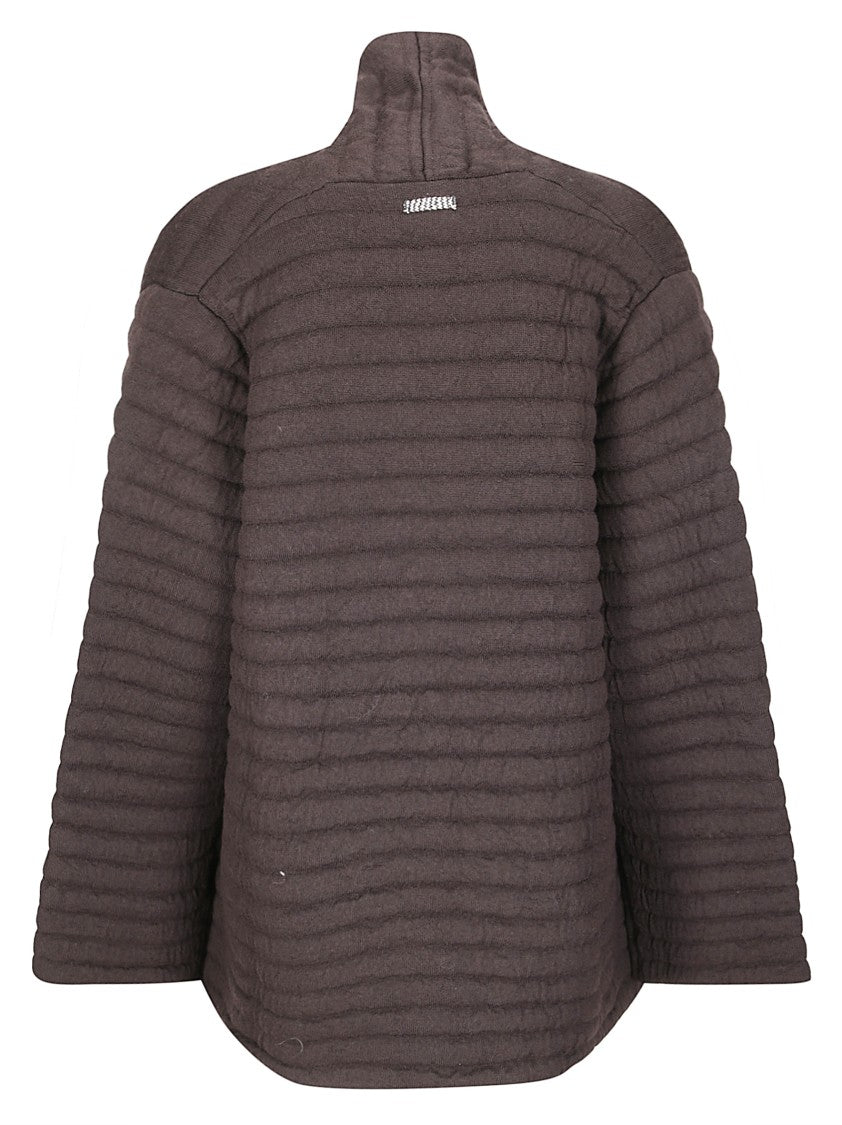 Archiviob Merino Wool Puffer Jacket With High Collar And Fitted Silhouette