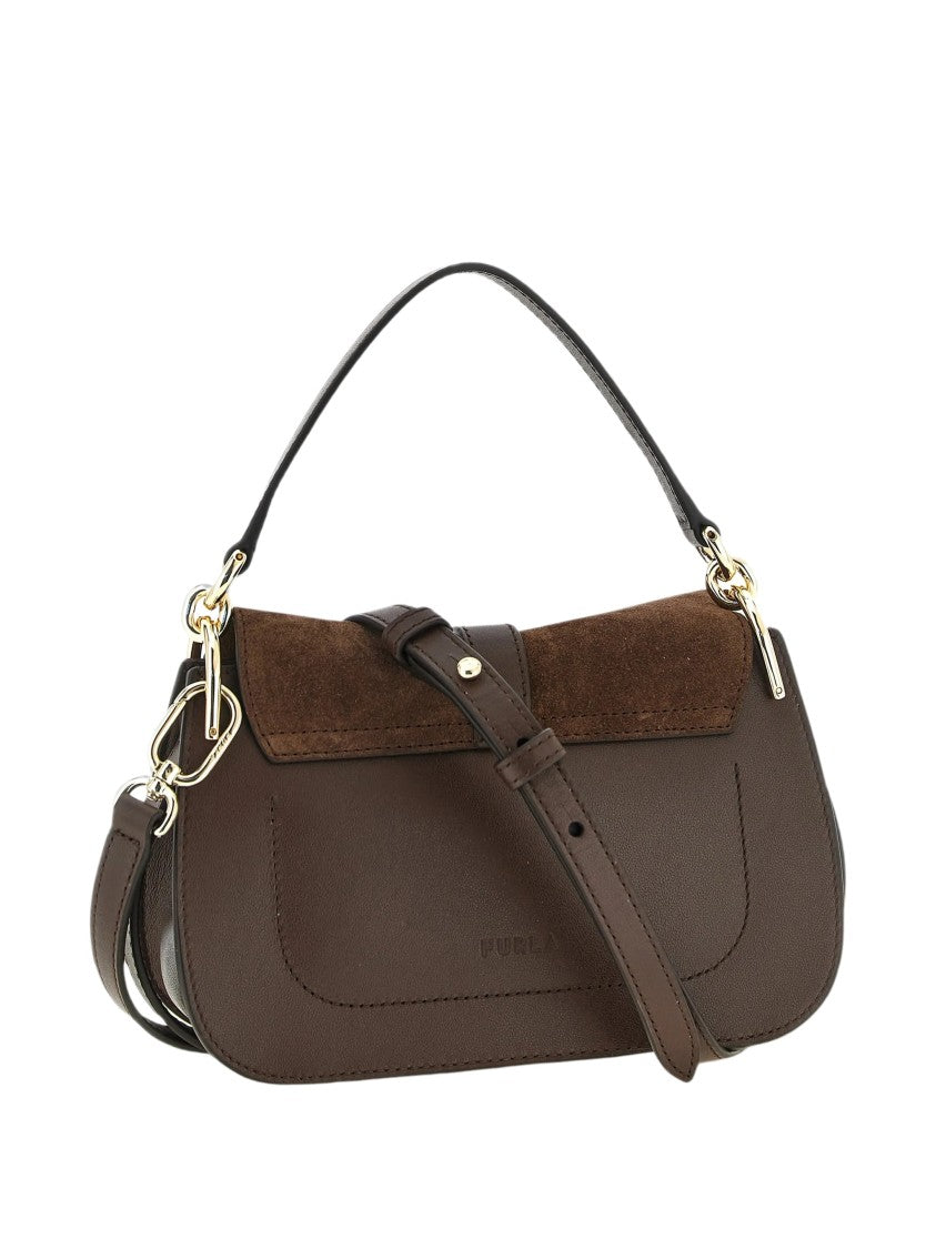 Furla Flow Mini Suede-Leather Handbag