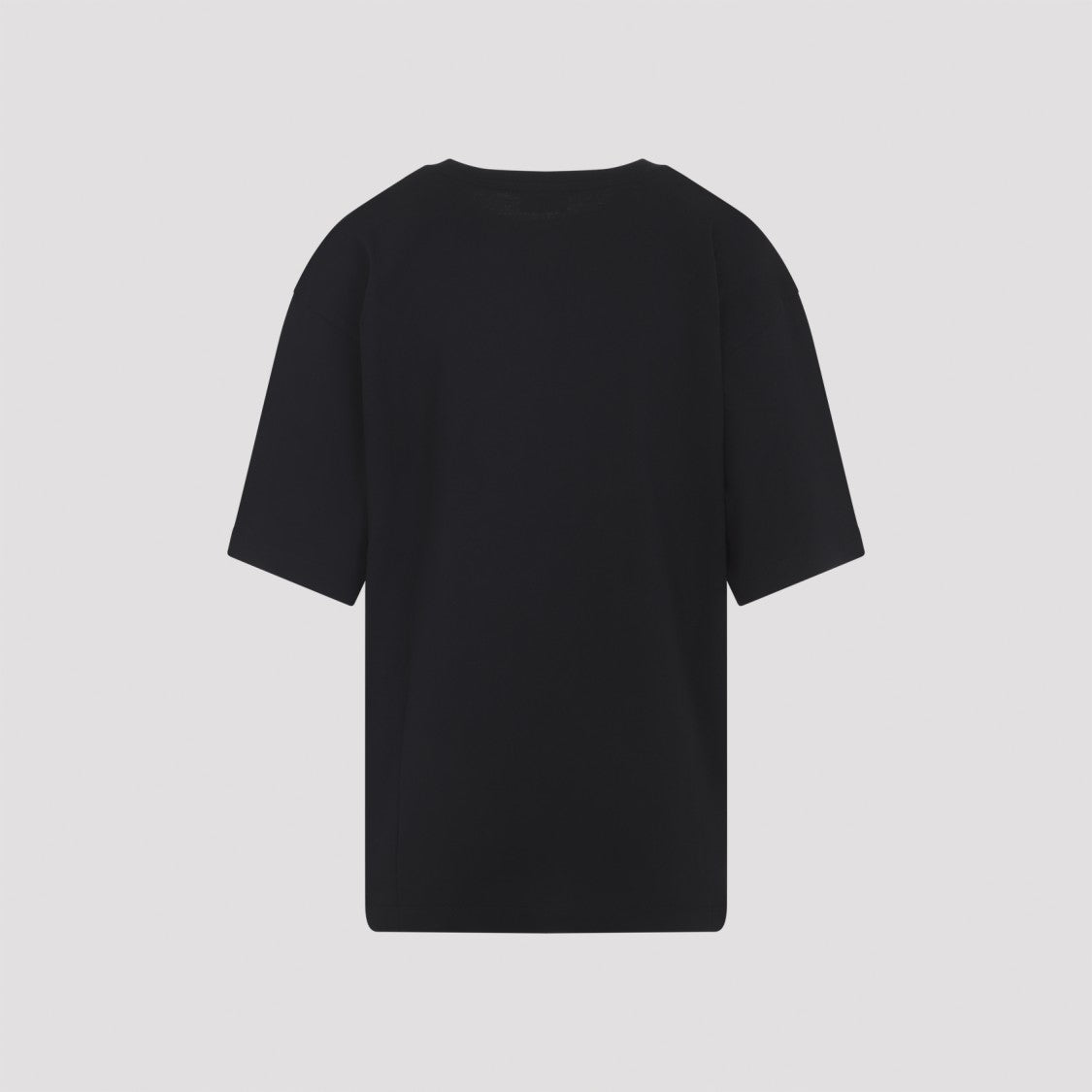 Dries Van Noten Black Short-Sleeve T-Shirt With Tonal Swirl Embroidery