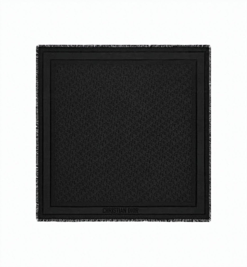Dior Patterned Silk-Cashmere Scarf