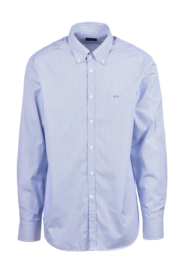 Paul & Shark White/Blue Check Cotton Shirt