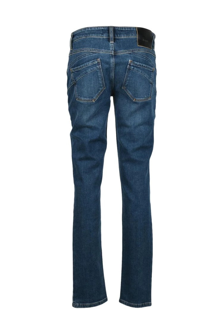 Sportmax Blue Cotton Stretch Jeans