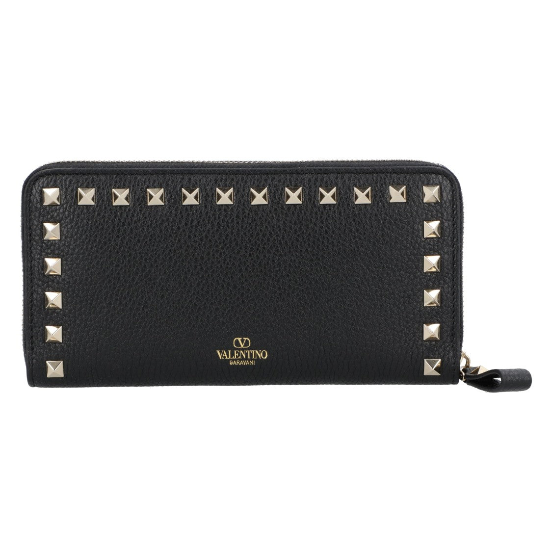 Valentino Rockstud Zip Around Wallet