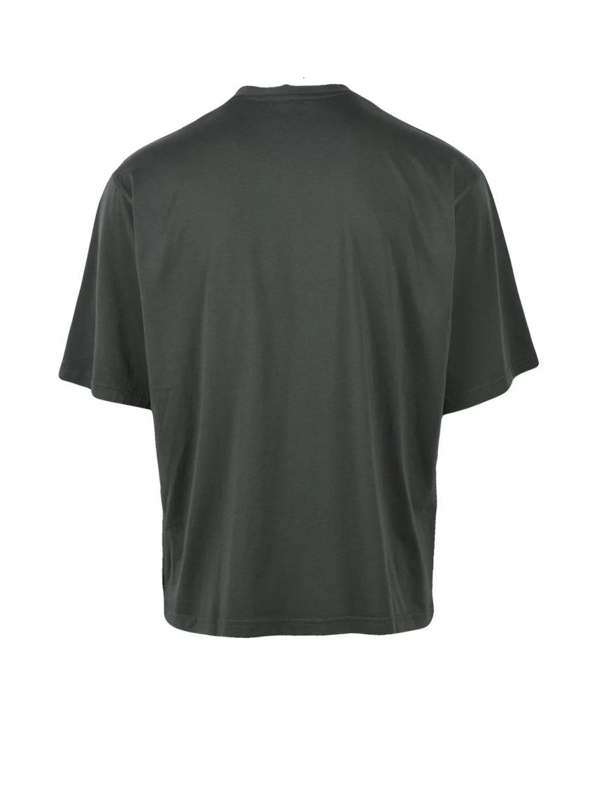 Hevo Military Green Soft Texture Chest Pocket Cotton T-Shirt