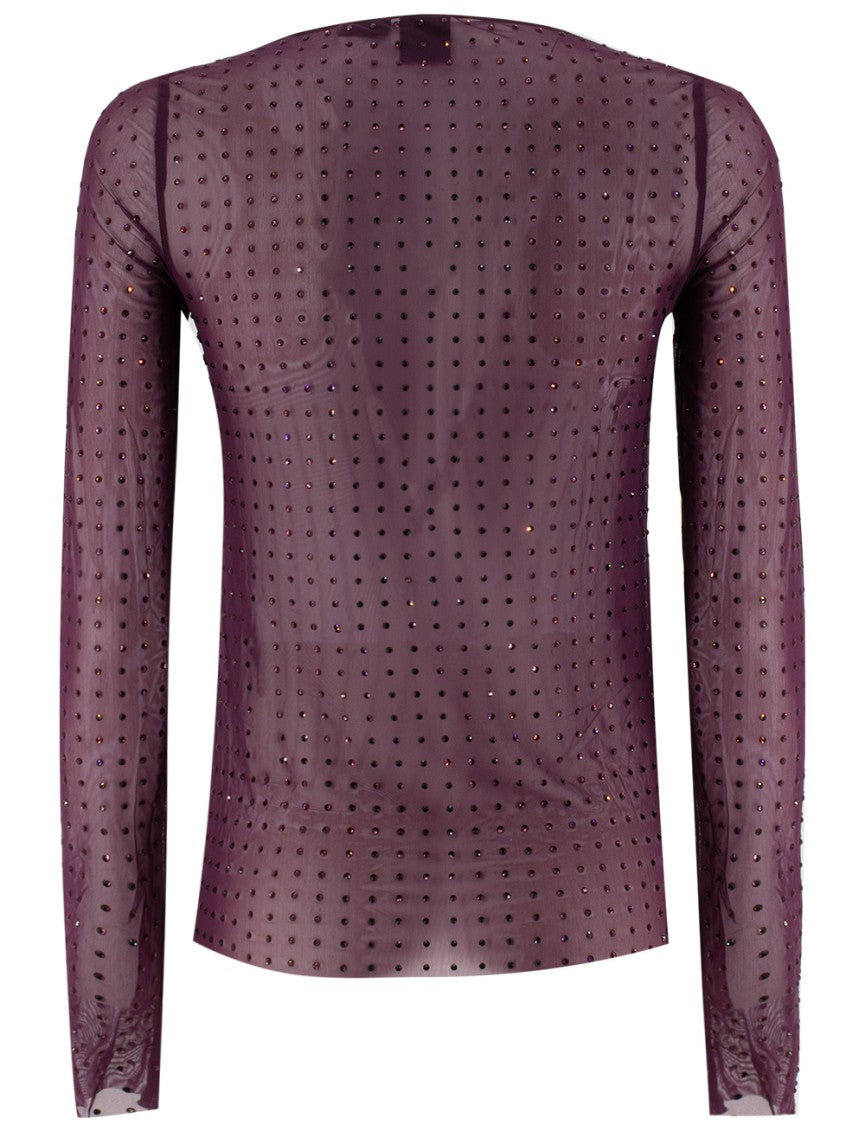 Pinko Grape Wine Transparent Shirt