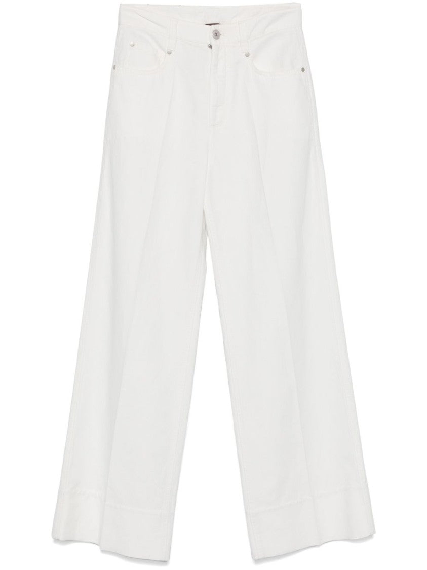 Brunello Cucinelli Wide-Leg Trousers With Concealed Fly