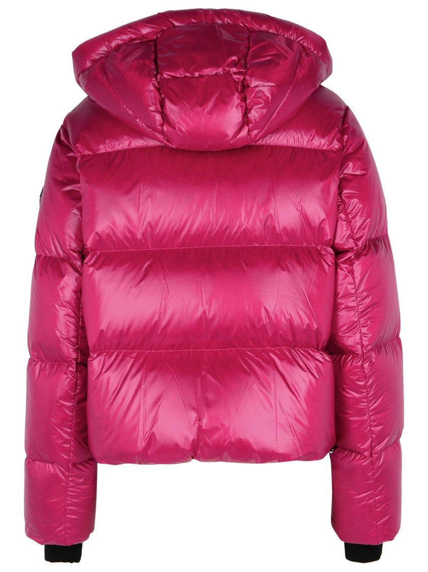 Moose Knuckles Moonstone' Fuchsia Nylon Down Jacket