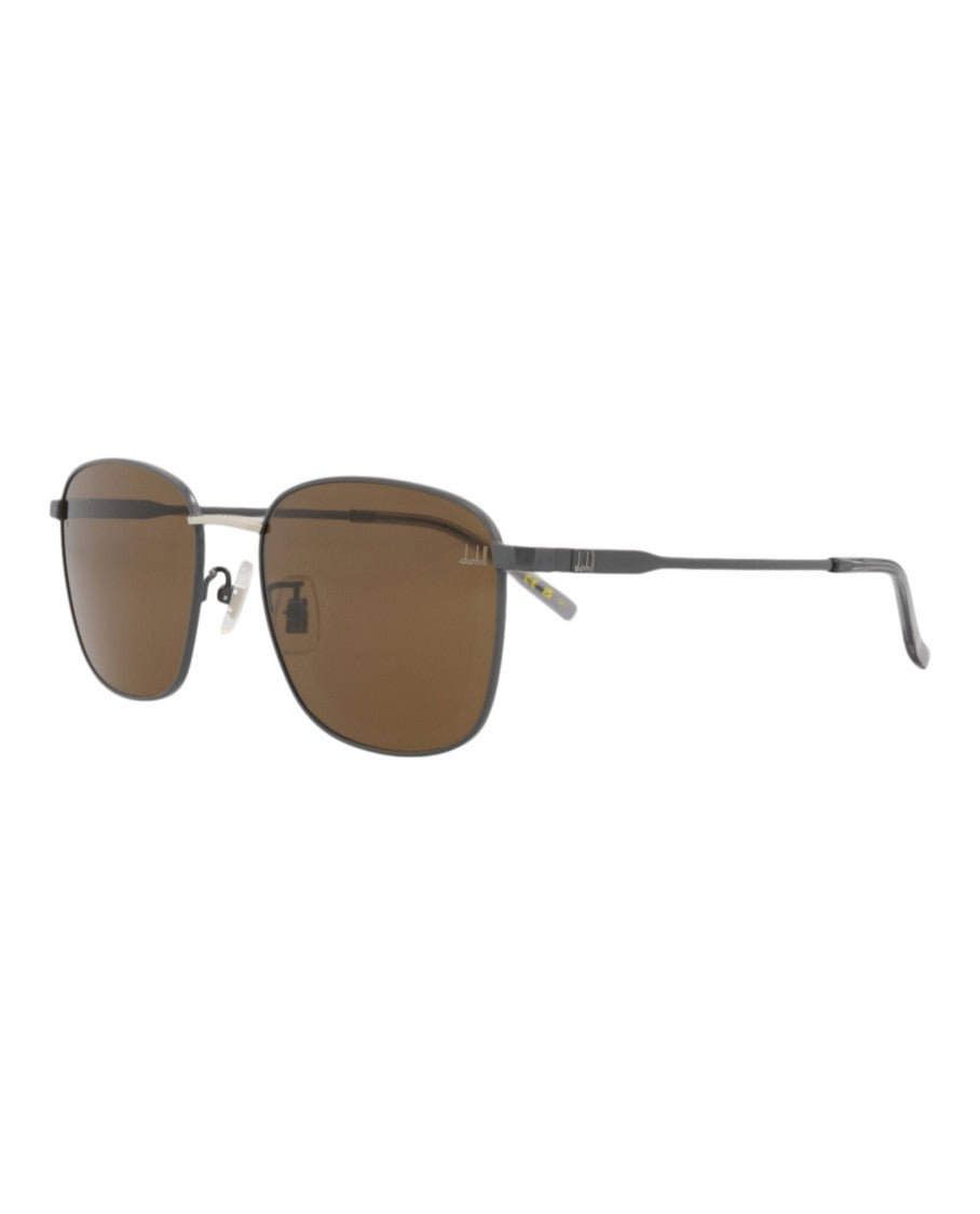 Dunhill Square-Frame Metal Sunglasses