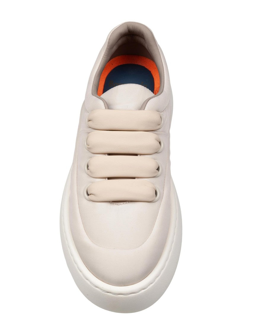 Barracuda Cream Water-Repellent Fabric Sneakers