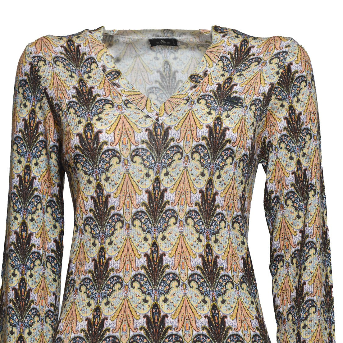 Etro Virgin Wool Sweater With Paisley Print