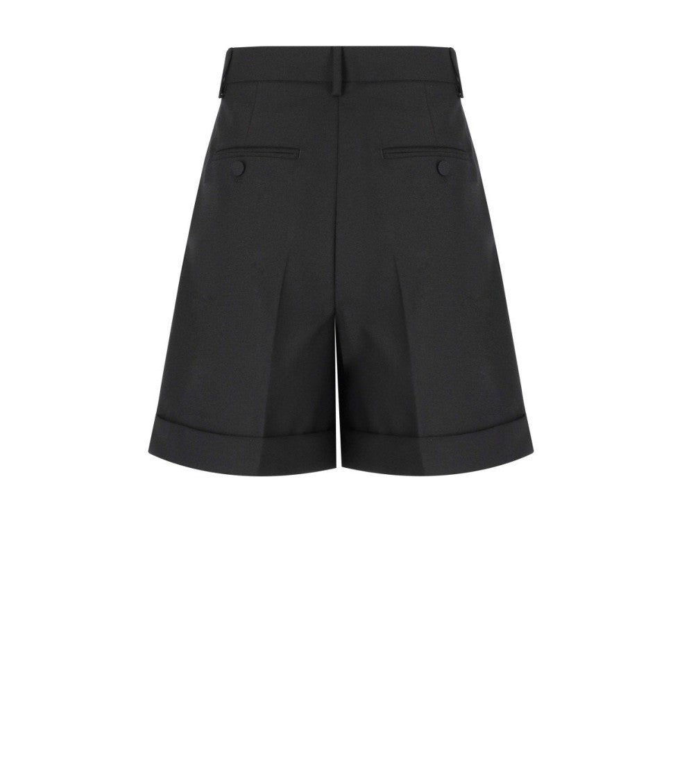 Max Mara Bussola1234 Black Bermuda Shorts