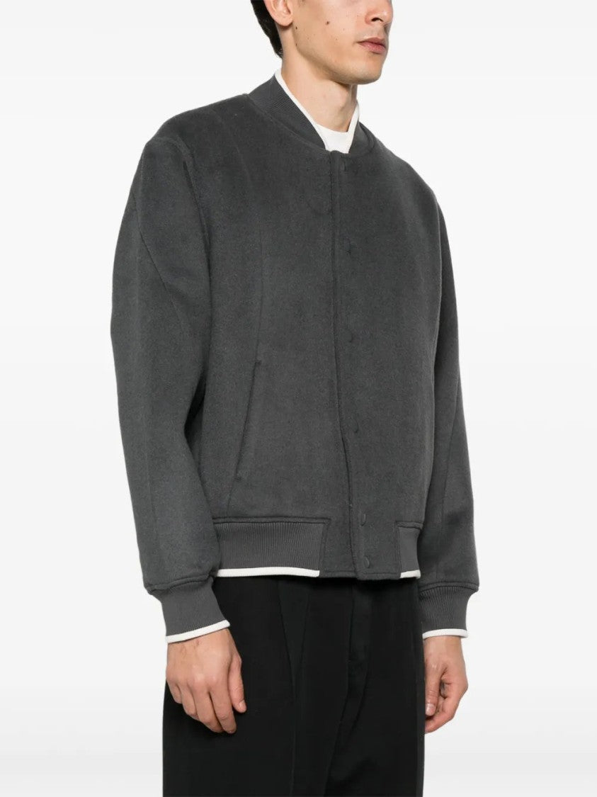 Axel Arigato Anthracite Grey Typo Varsity Jacket