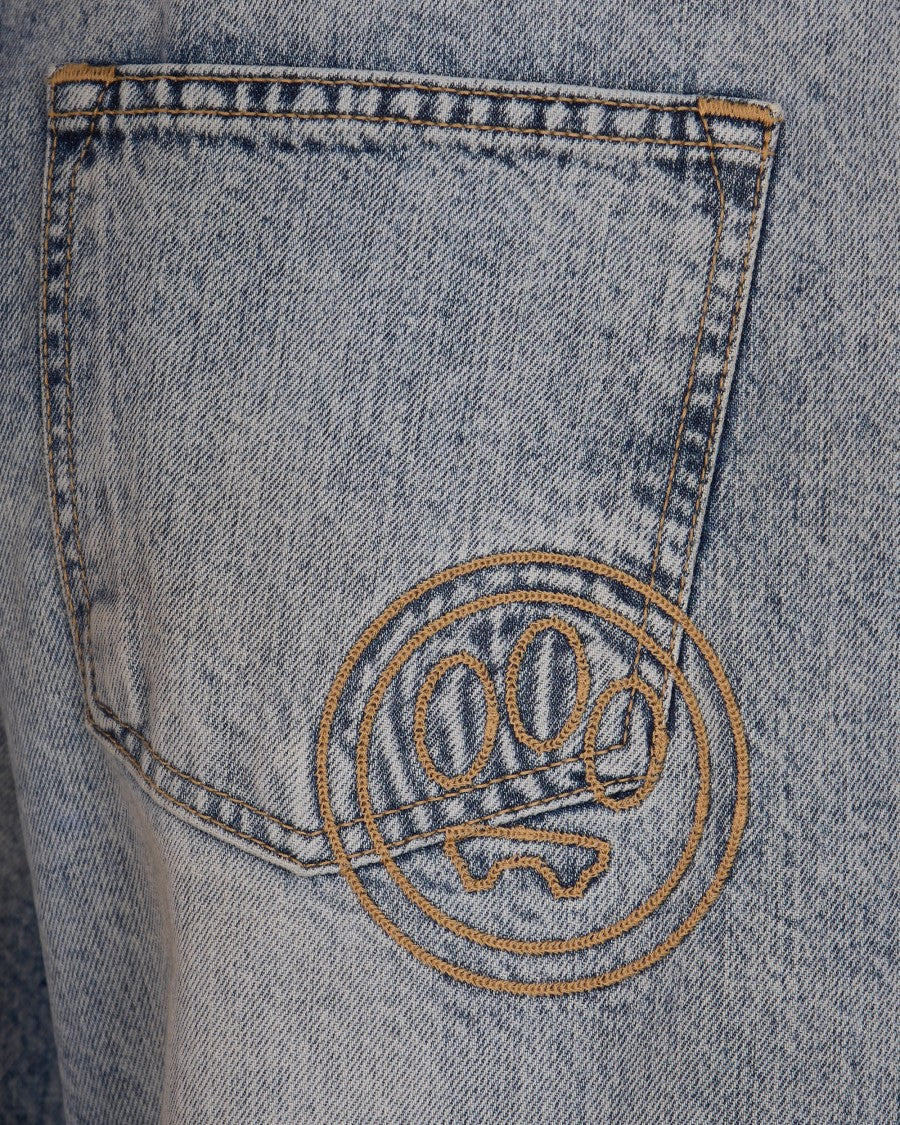 Barrow Relaxed-Fit Denim Jeans With Embroidered Paw Print