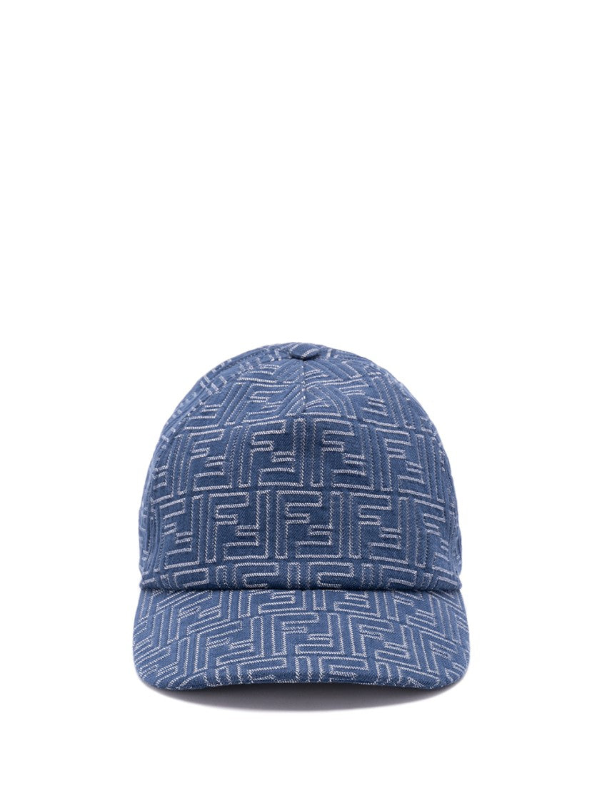 Fendi `Ff` Denim Baseball Hat