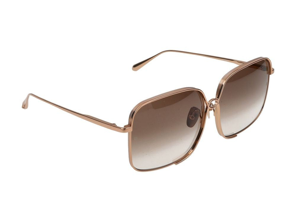 Linda Farrow Sunglasses Linda Farrow Lfl1597 Genevieve C2 Rose Gold 60/15/145