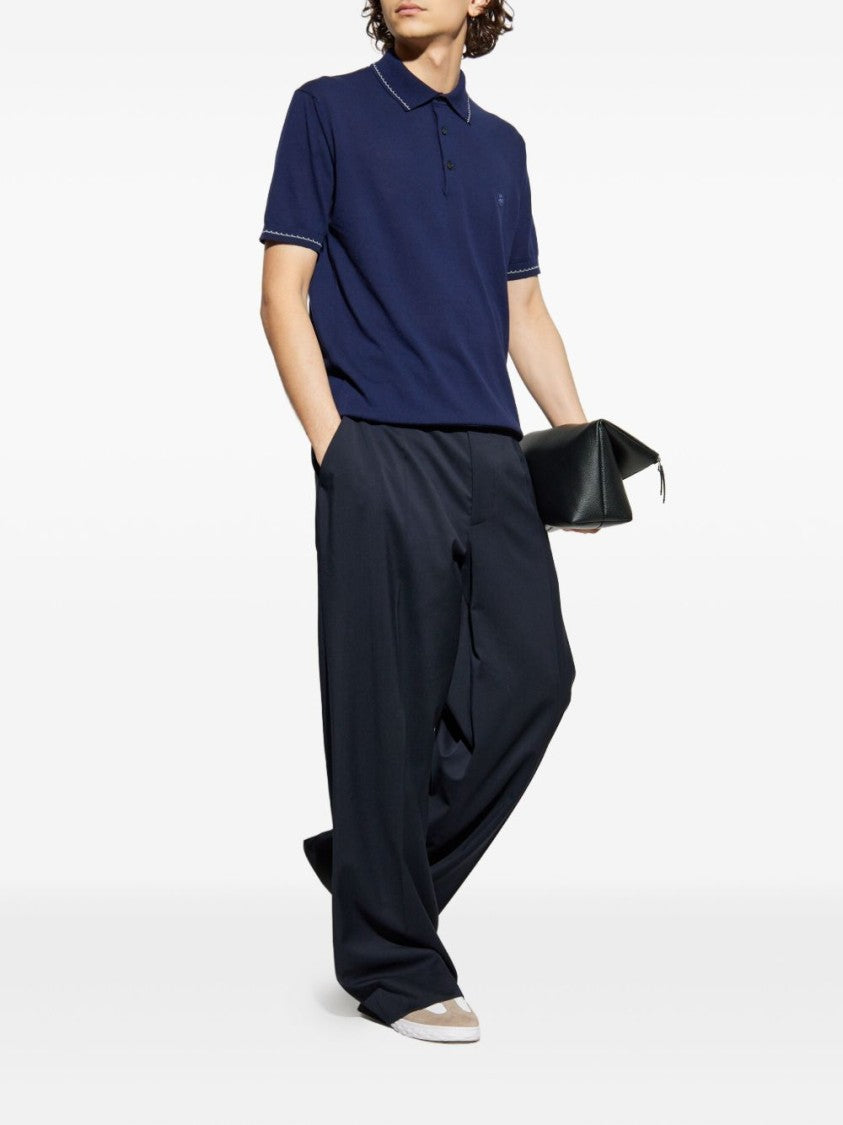 Etro Knitted Polo Shirt With Classic Collar