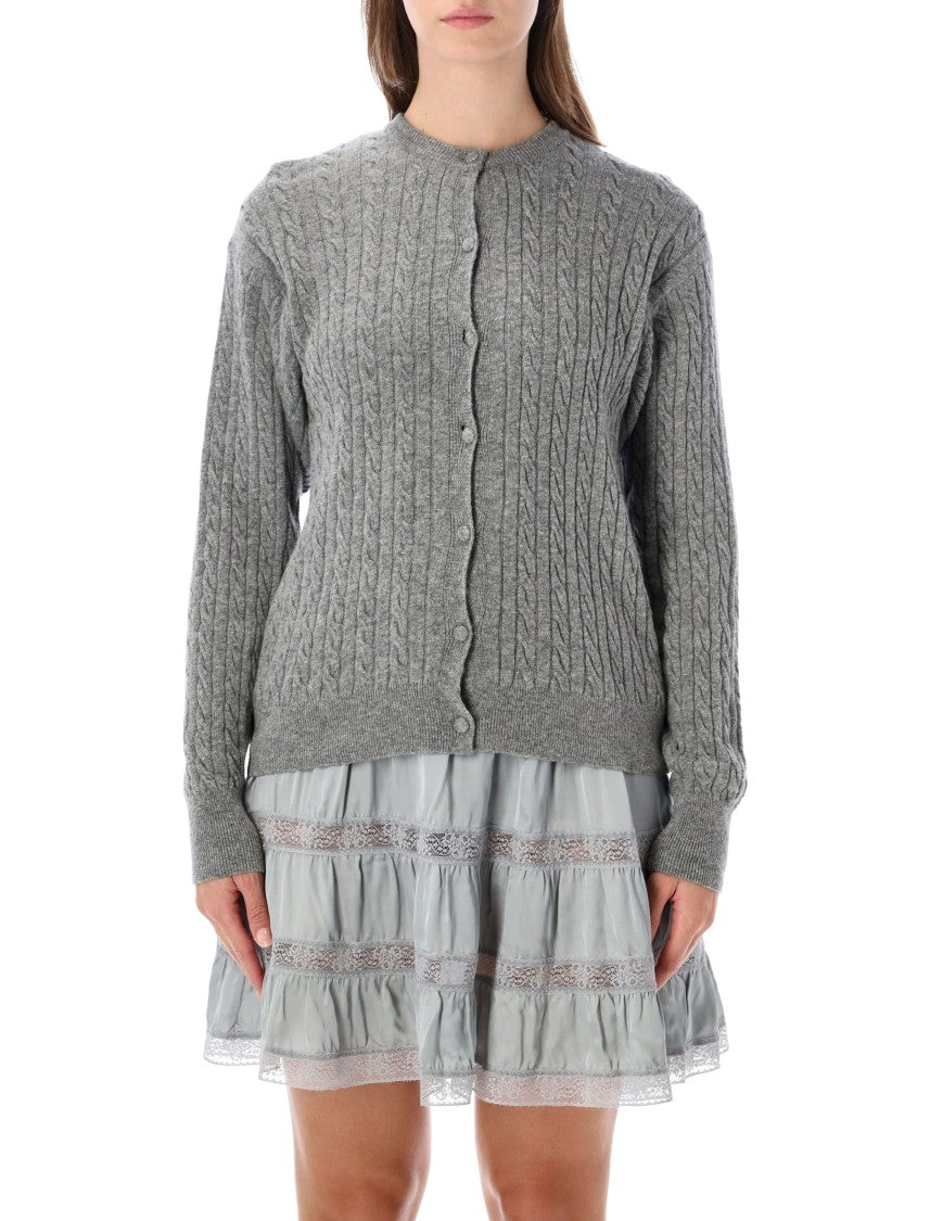 Gimaguas Rina Cardigan Scalloped Cable-Knit Cardigan