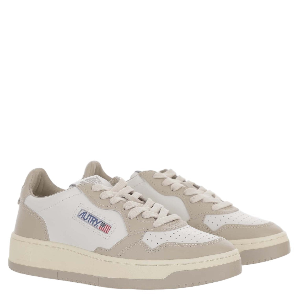Autry Medalist Color-Block Panel Leather Sneakers