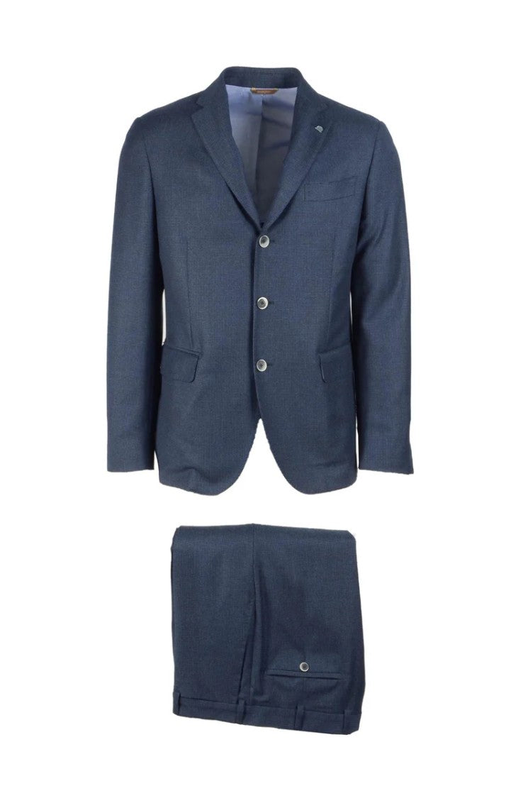 Cannemara Jacket Virgin Wool Suit - Blue